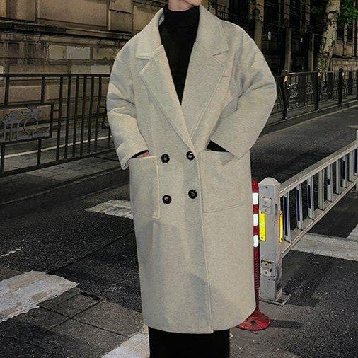 ダブルブレスト ウールトレンチコート