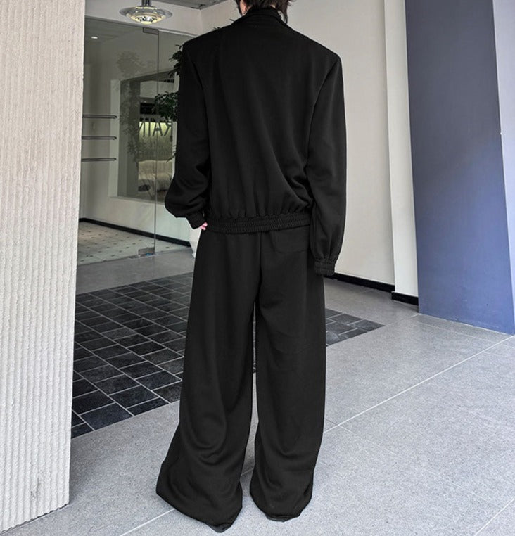 フェイクレイヤード ダブルカラー セットアップ