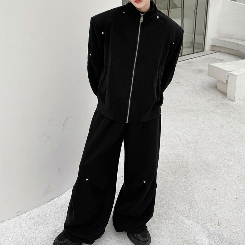 プリーツデザイン スウェットタイプ セットアップ