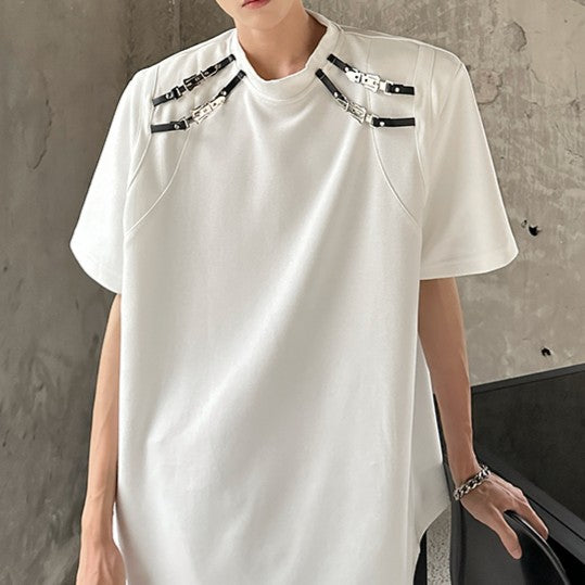 バンドストラップ ハーフスリーブTシャツ
