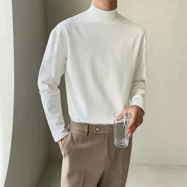 ロングスリーブ ハイネックTシャツ