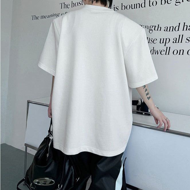 イレギュラーリベット ハーフスリーブTシャツ