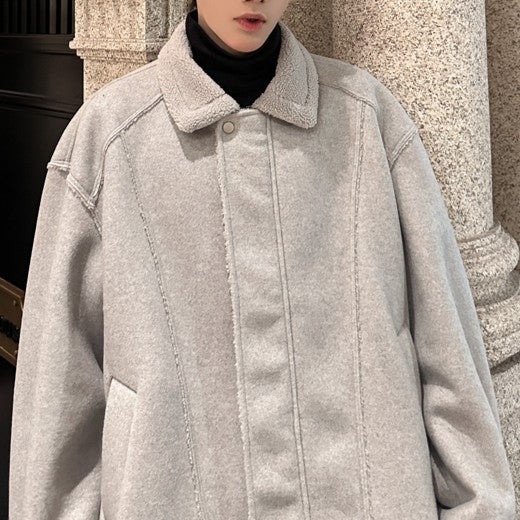 ジップカラー ウールジャケット