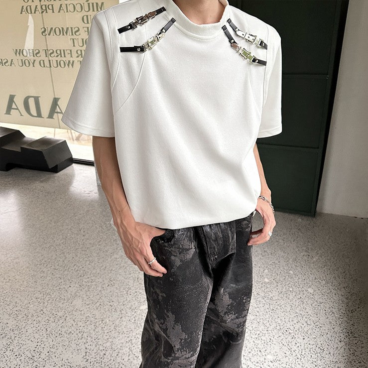 バンドストラップ ハーフスリーブTシャツ