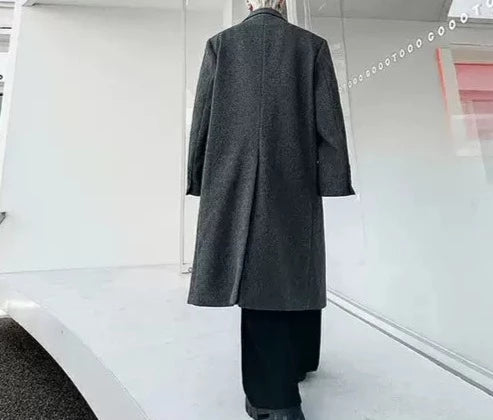 アラウンドツートンカラー ロングコート