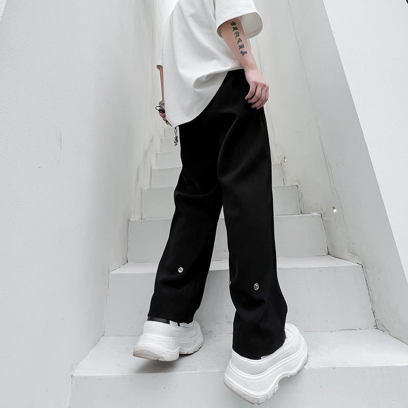 【秋コーデ6日目:3点セット】 ①スウェットJKT ②長袖Tシャツ白 ③黒パンツ