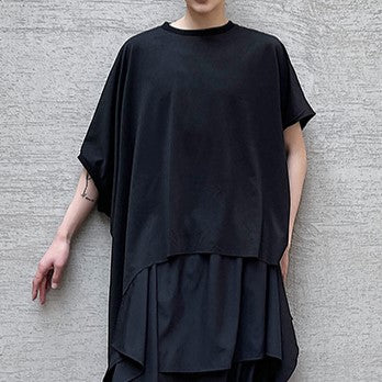 オーバーサイズ フラッタリング ハーフスリーブTシャツ