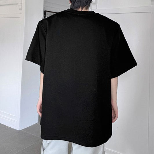 メタルロゴ パッドショルダー ハーフスリーブTシャツ