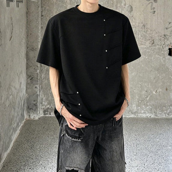 リトルスタッズ パッドショルダー ハーフスリーブTシャツ