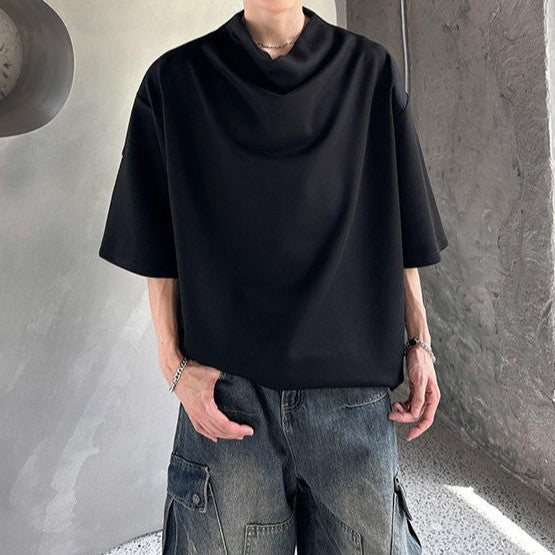 リラクシング ハイネック ハーフスリーブTシャツ