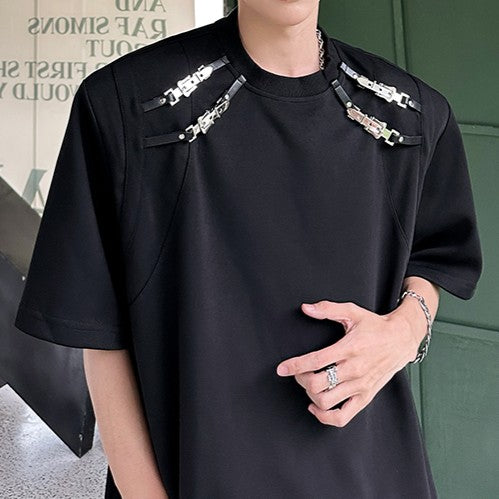 バンドストラップ ハーフスリーブTシャツ