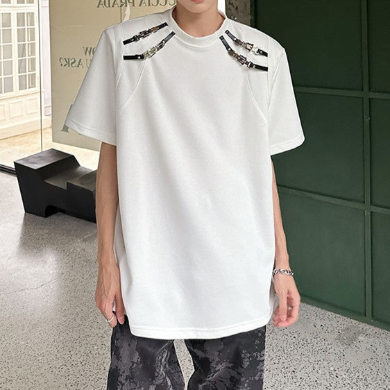 バンドストラップ ハーフスリーブTシャツ
