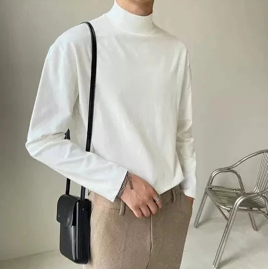 ロングスリーブ ハイネックTシャツ