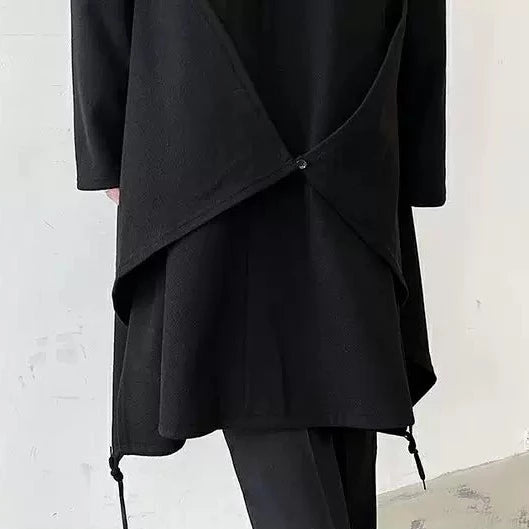 フーディー ケープスタイル ロングコート