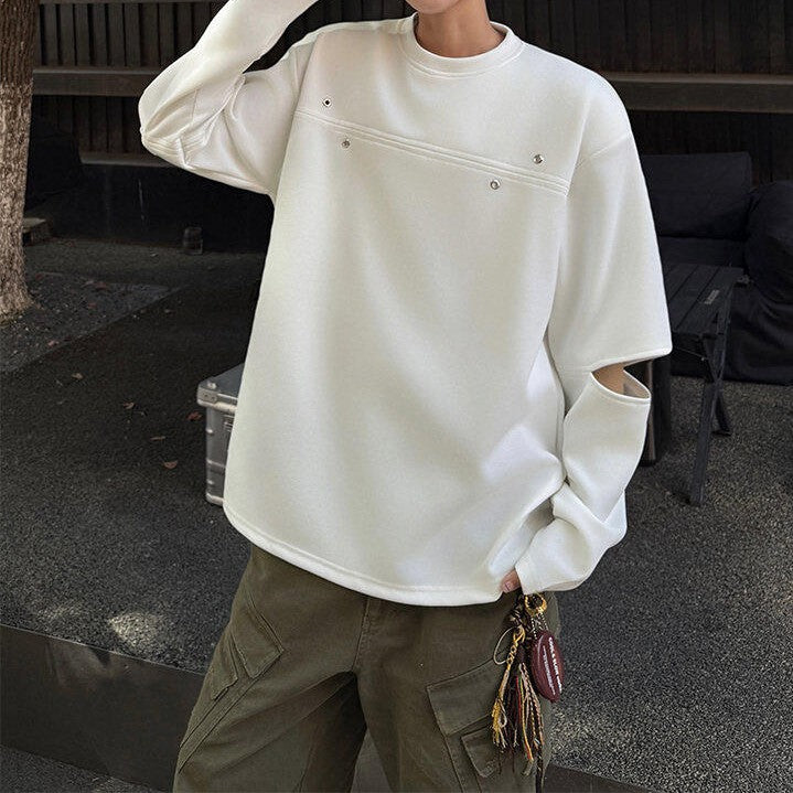 カッティングデザイン ロングスリーブTシャツ