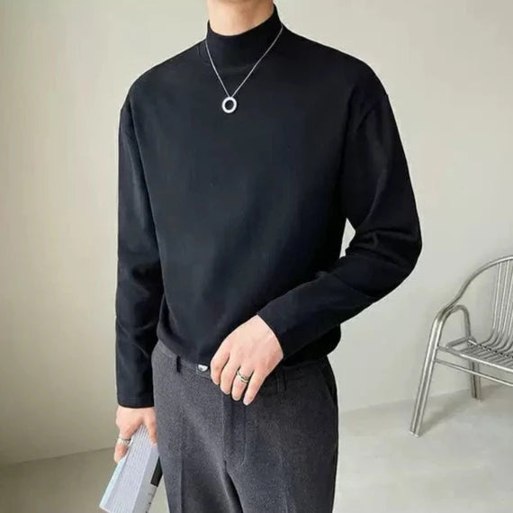 ロングスリーブ ハイネックTシャツ