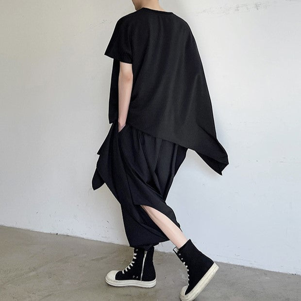 オーバーサイズ フラッタリング ハーフスリーブTシャツ