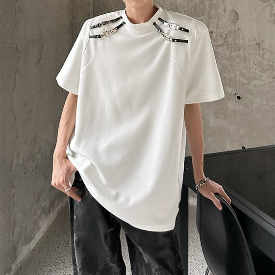 バンドストラップ ハーフスリーブTシャツ