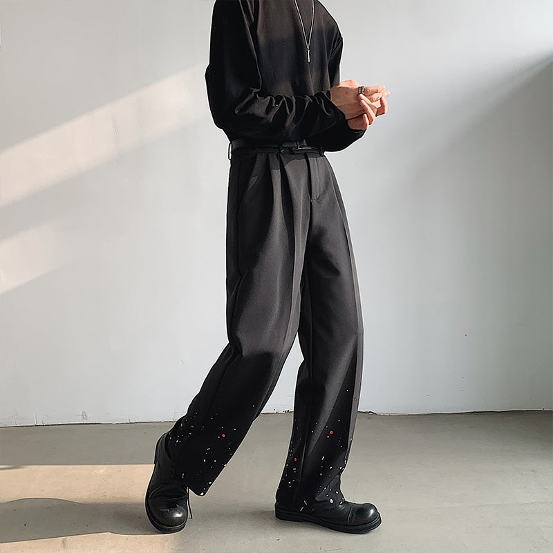 ペイントドットデザイン ストレートパンツ