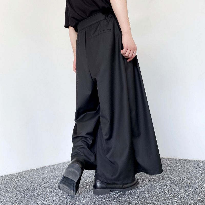 パッチワーク ワイドレッグ パンツ
