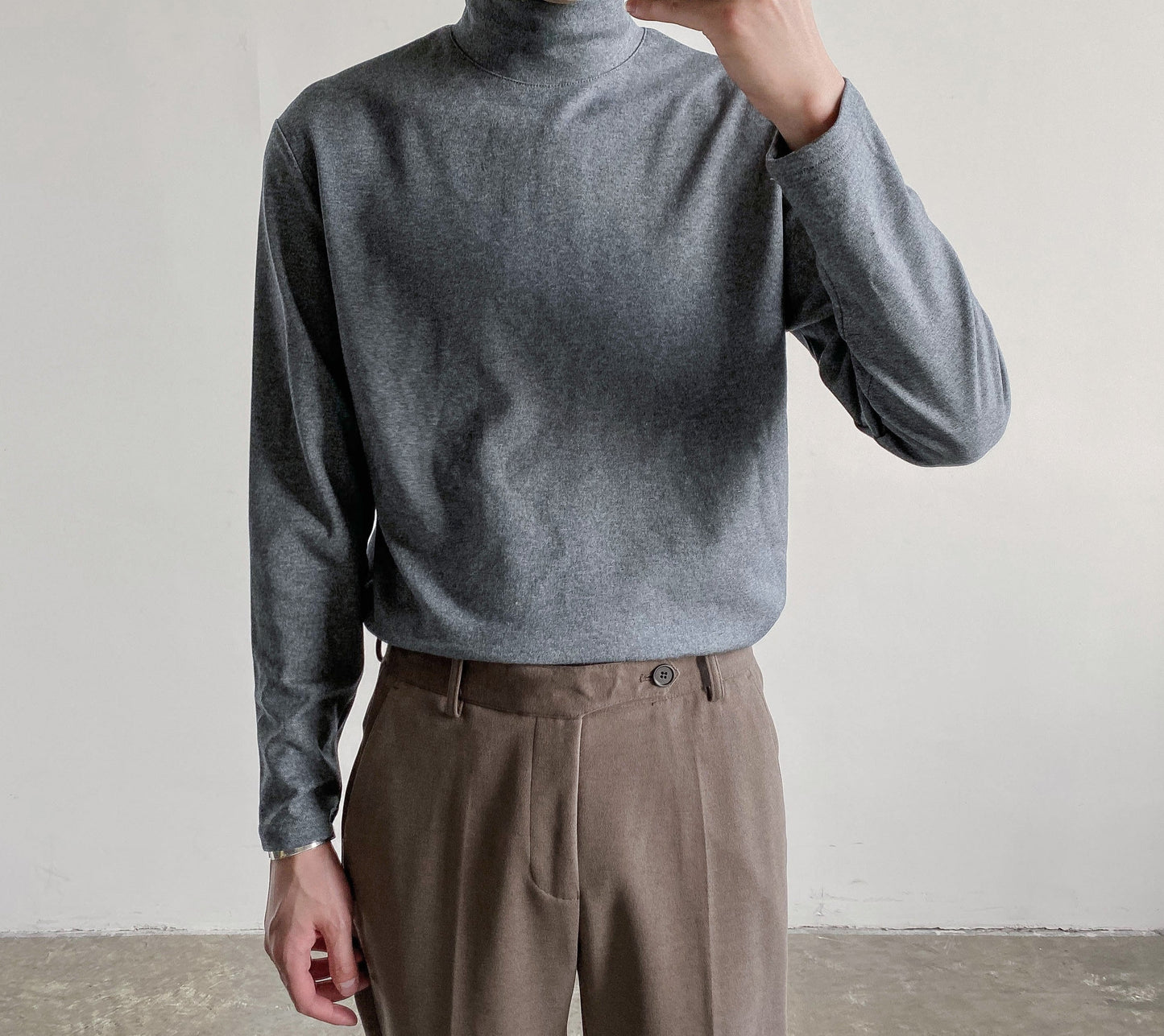 ハイネック ロングスリーブ Tシャツ