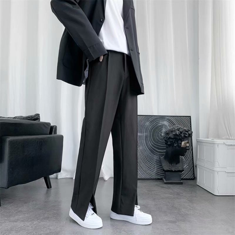 オープンヘム デザイナーズ ストレートパンツ
