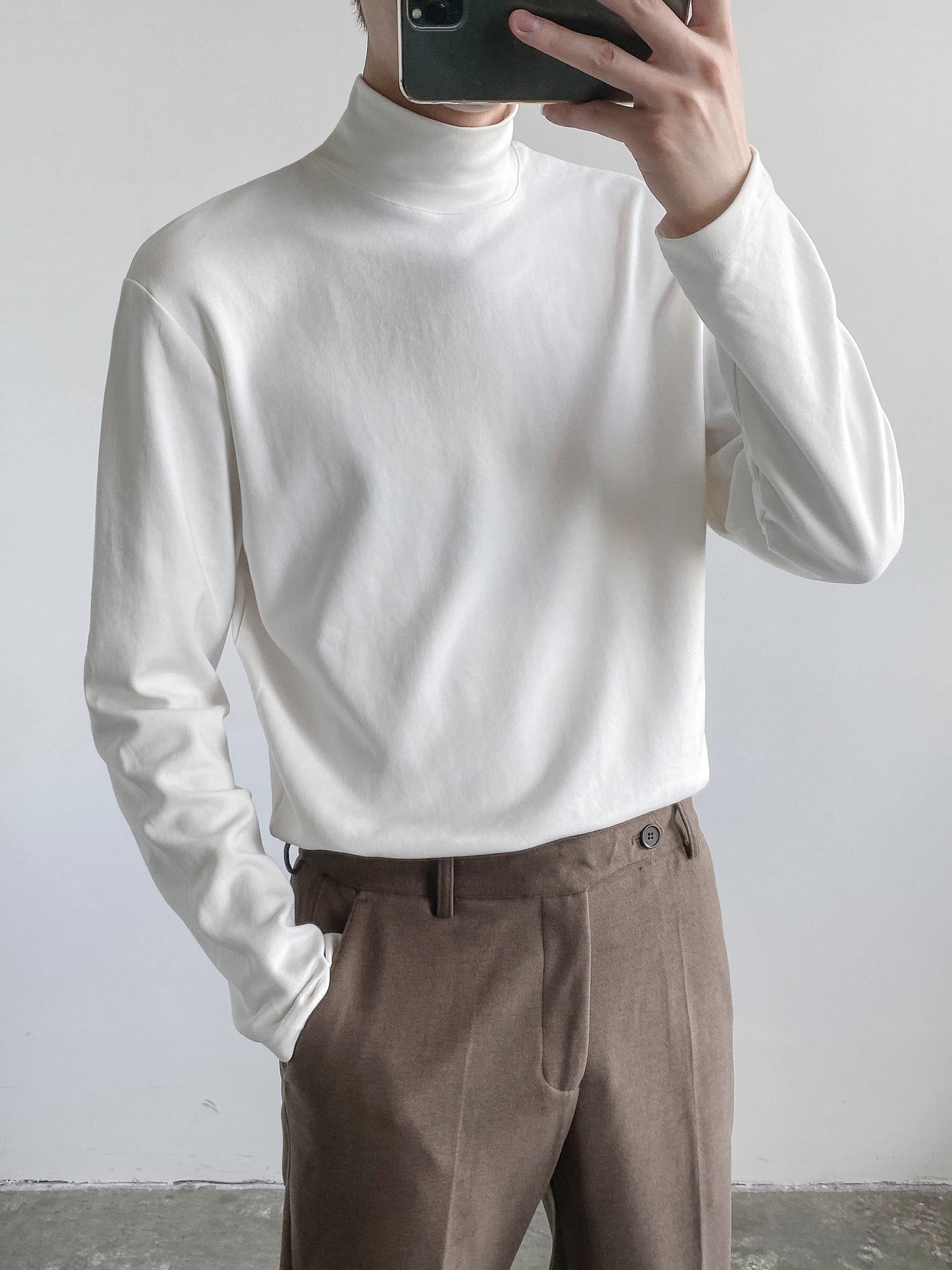 ハイネック ロングスリーブ Tシャツ