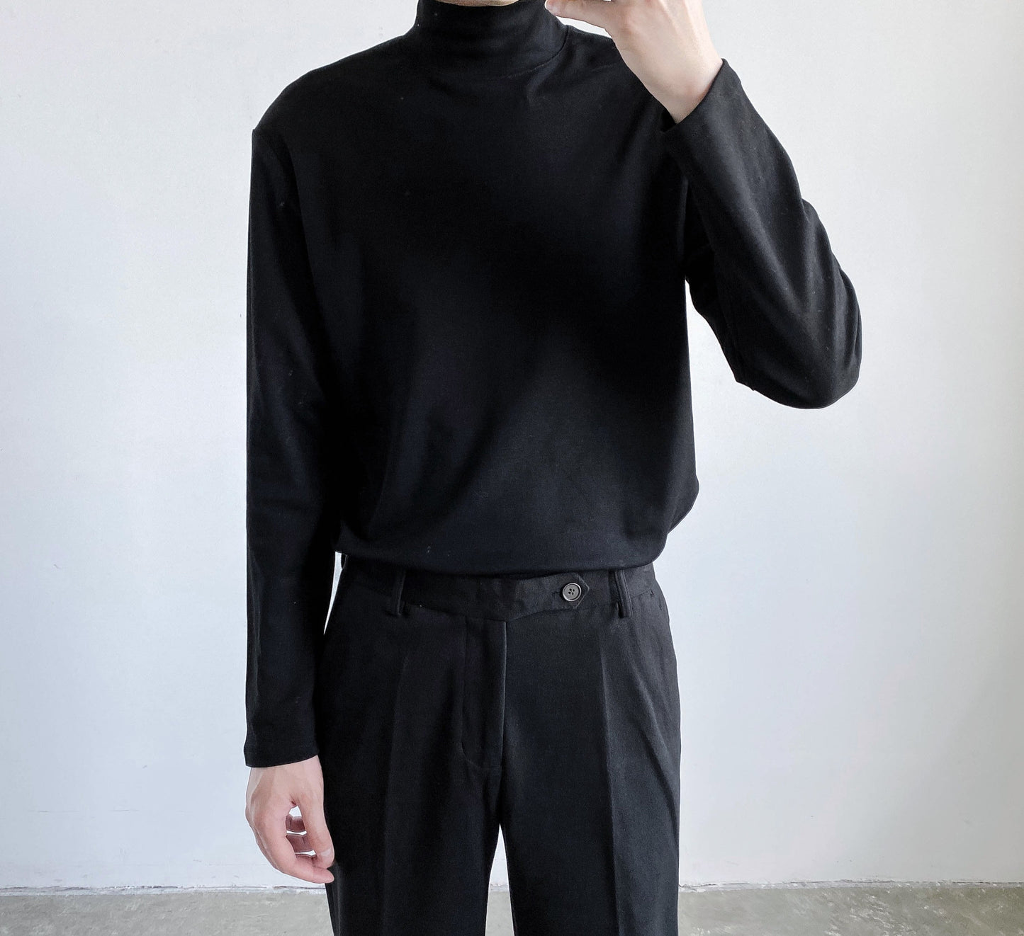 ハイネック ロングスリーブ Tシャツ