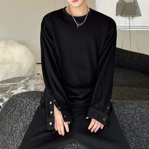 リムーバブルカフス ロングスリーブ Tシャツ