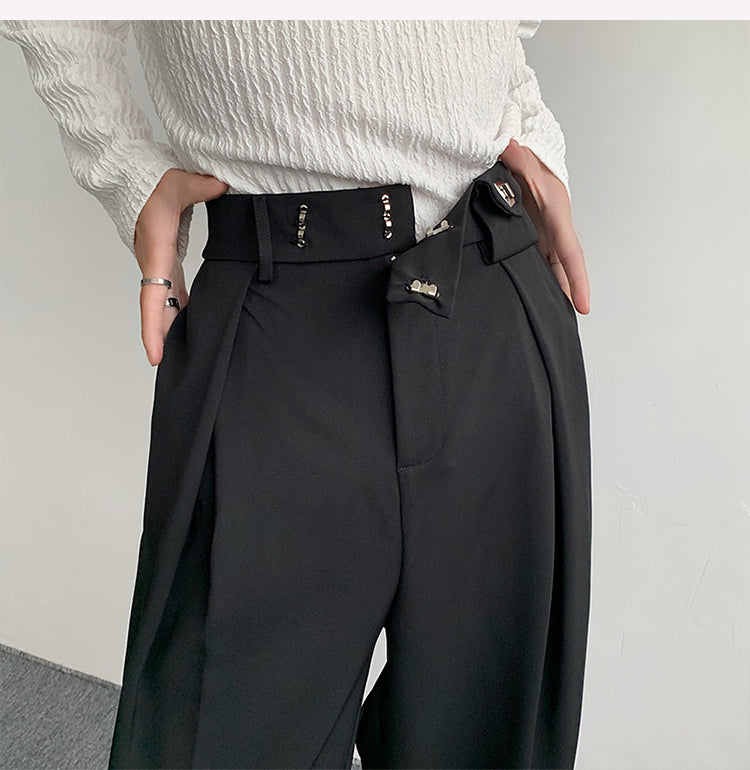 トラウザー ストレート ワイドパンツ