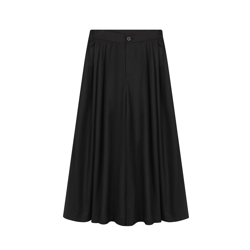 パッチワーク ワイドレッグ パンツ