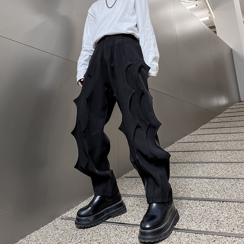 マルチプリーツ デザイナーズ パンツ