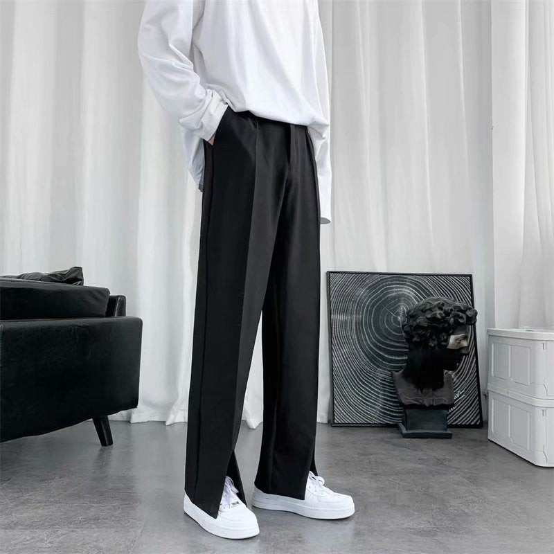 オープンヘム デザイナーズ ストレートパンツ