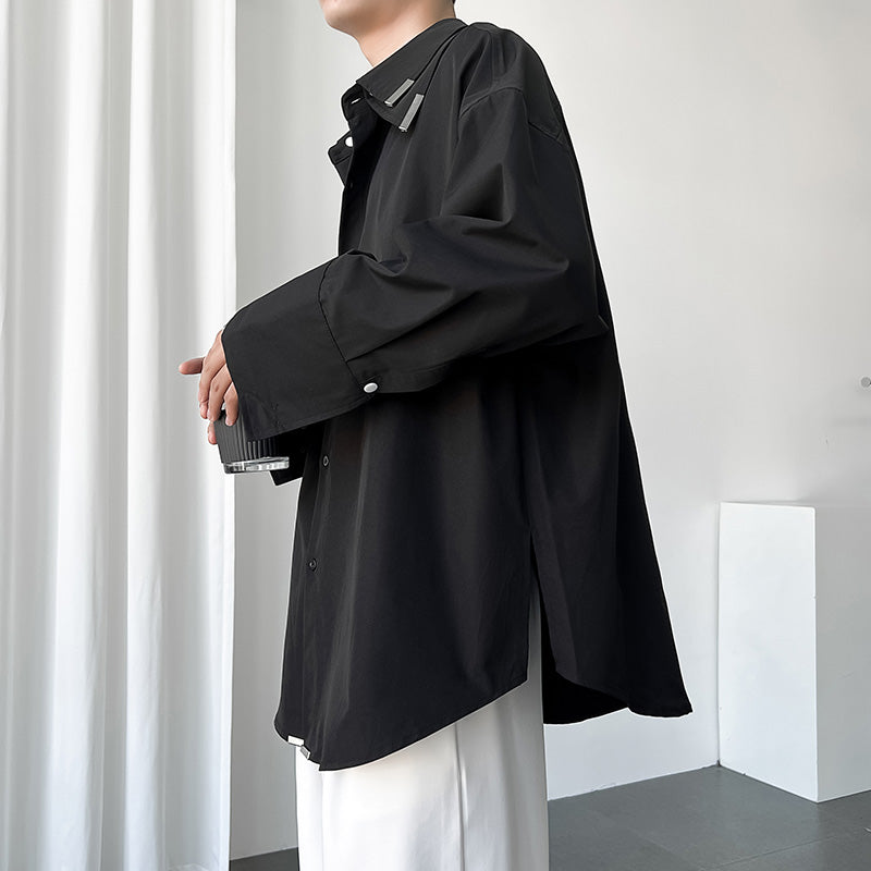 レイヤードカラー ロングスリーブシャツ