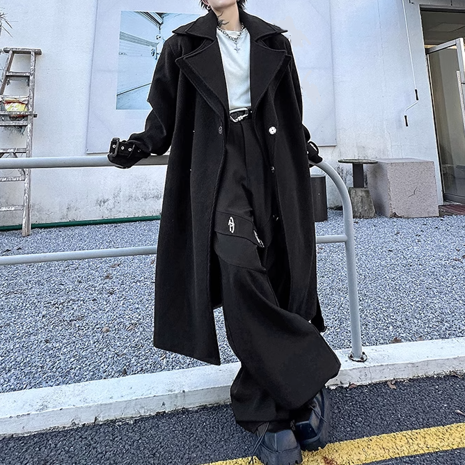 【美品】STRATA フーディー リバーロングコート ブラック 綺麗目 モード ダブルラペルカラー ロングコート – MODE-apparare