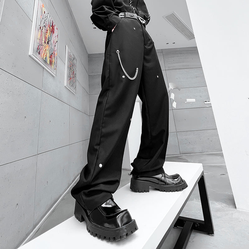 チェーンポイント ストレート パンツ