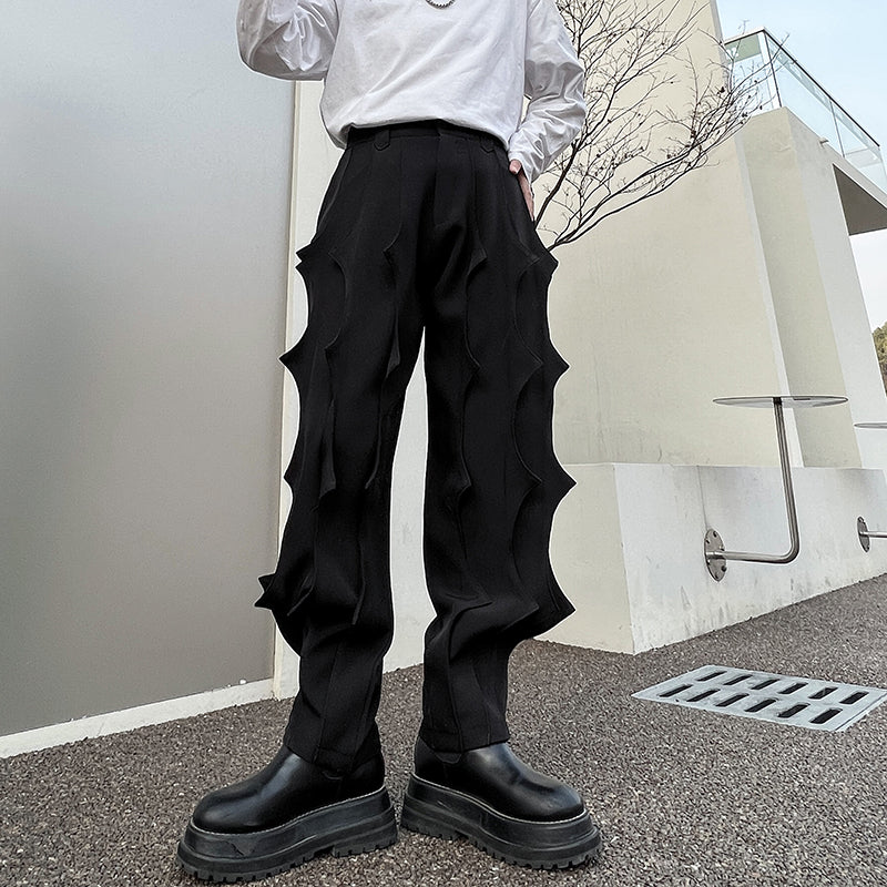 マルチプリーツ デザイナーズ パンツ