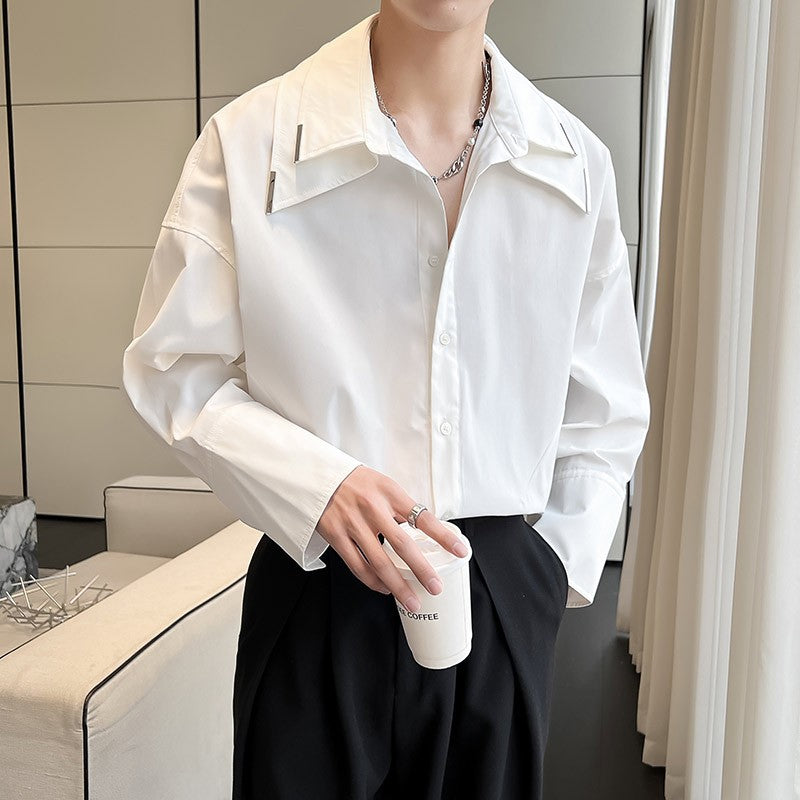 レイヤードカラー ロングスリーブシャツ