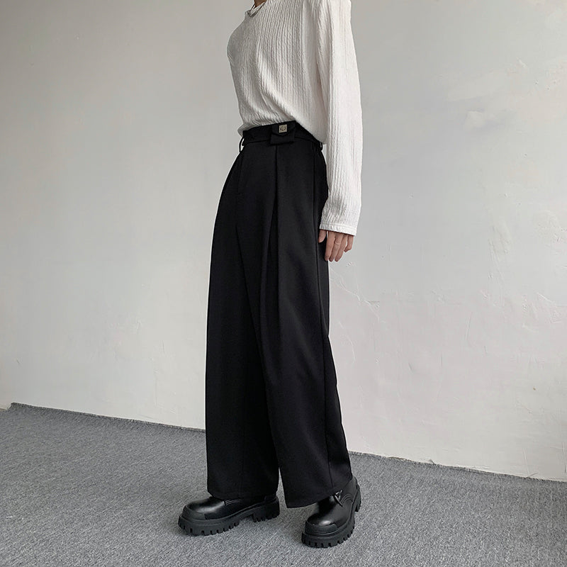 トラウザー ストレート ワイドパンツ