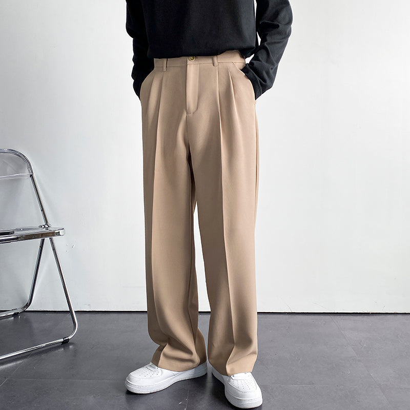 ドレープ ワイド ストレートパンツ