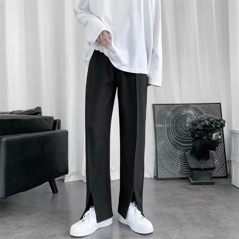 オープンヘム デザイナーズ ストレートパンツ