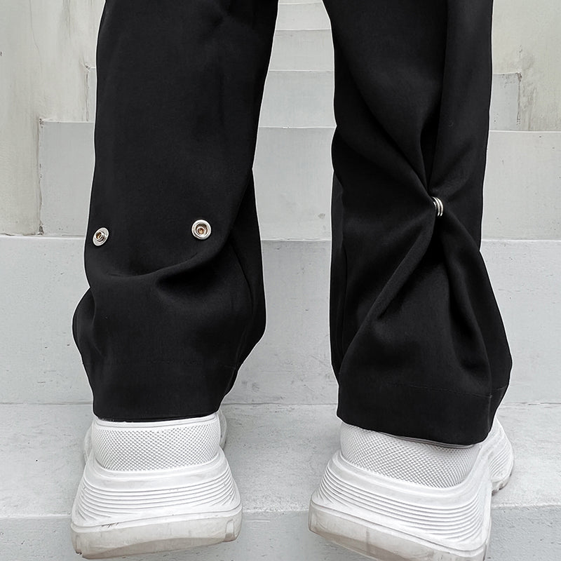ブロードレッグ ストレートパンツ