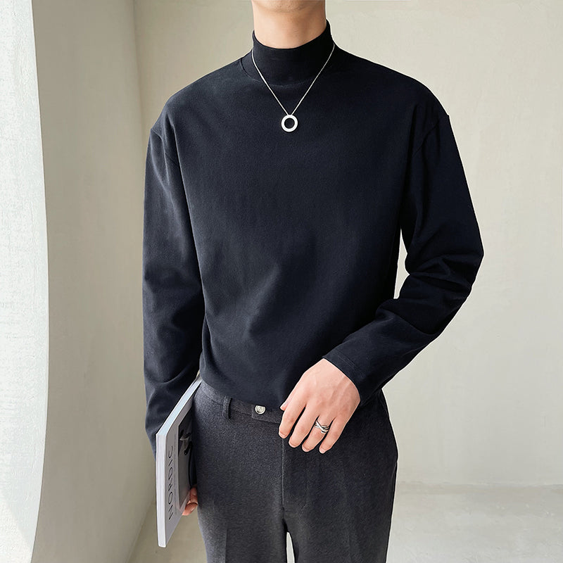 ロングスリーブ ハイネックTシャツ