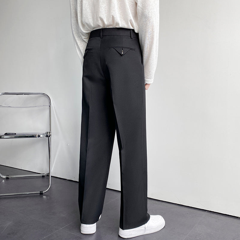 ドレープ ワイド ストレートパンツ