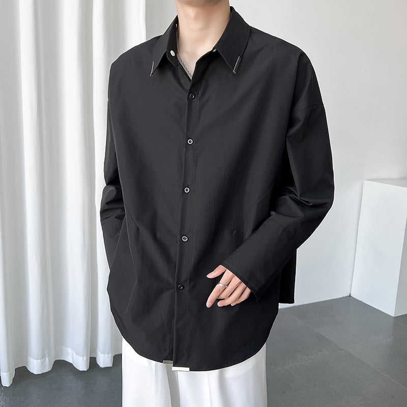 レイヤードカラー ロングスリーブシャツ