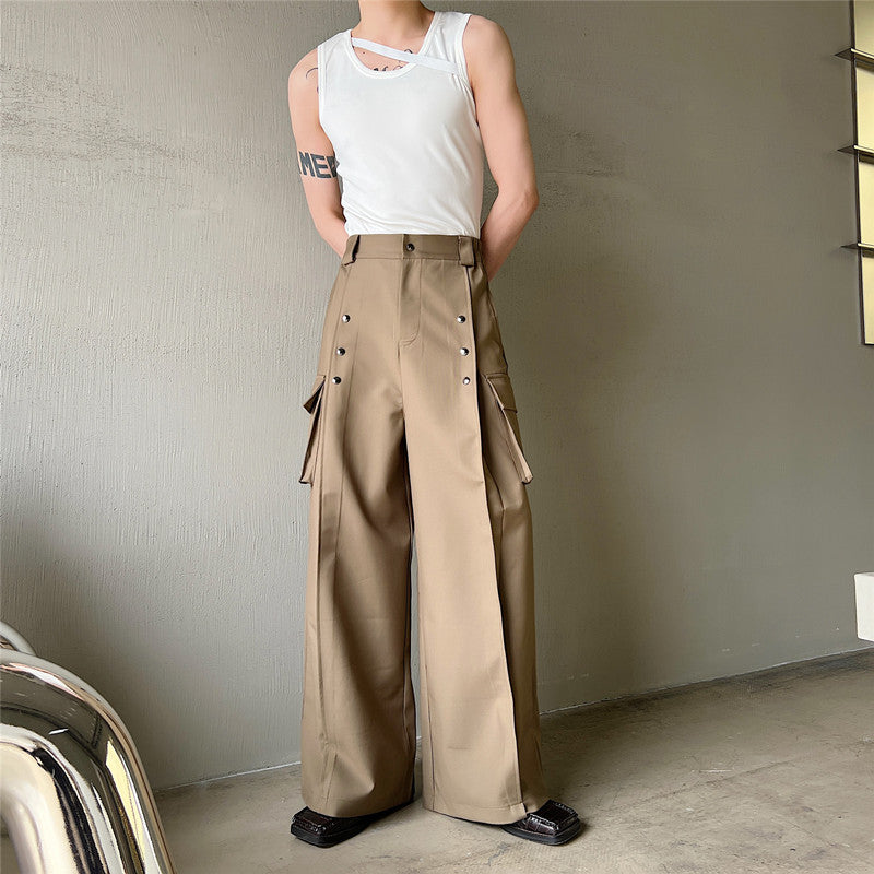 サイドポケット ワイド フレアパンツ