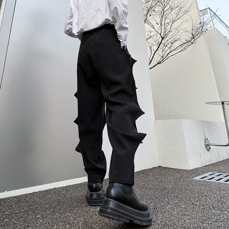 マルチプリーツ デザイナーズ パンツ