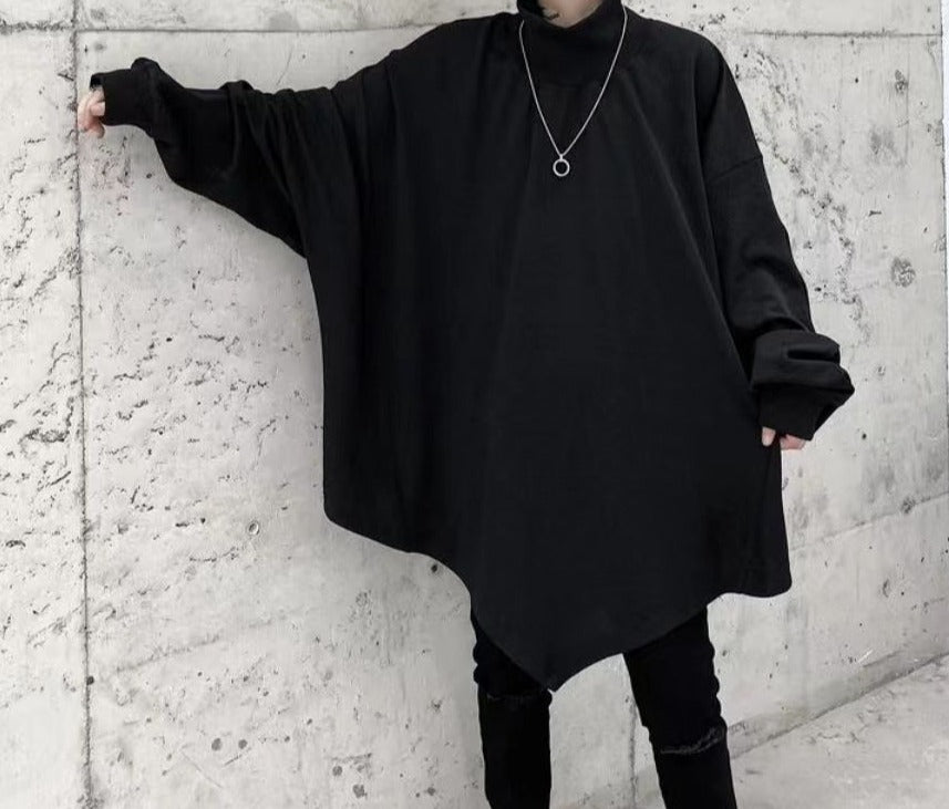 ハイネック ロングスリーブ スウェットシャツ