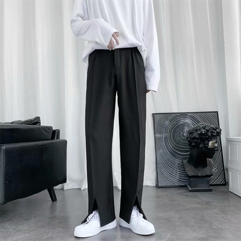 オープンヘム デザイナーズ ストレートパンツ