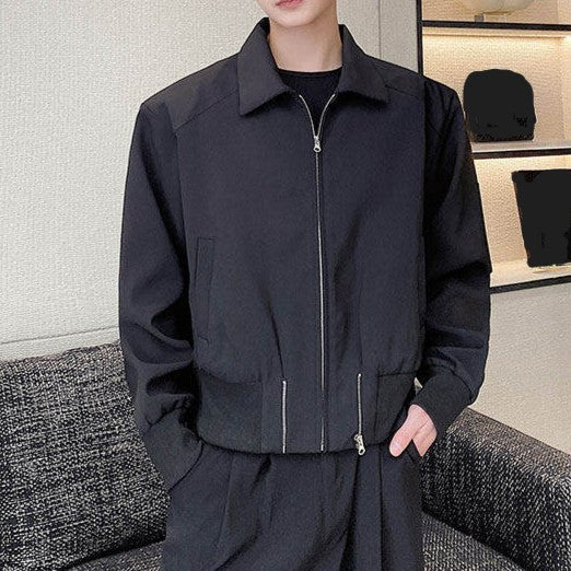 ショートレングス ジッパー リブジャケット